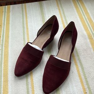 COPY - Eileen Fisher Maroon Suede shoes. Size 10